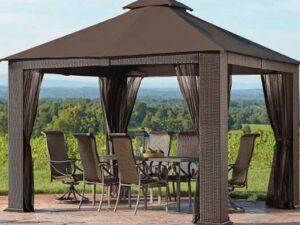 Six seater garden gazebo canaba