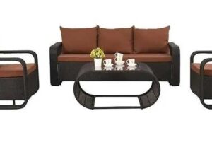 Five seater sofa set with center table