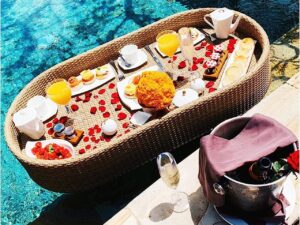Portable Floating Pool Tray, Creative Floating Bar & Table for Pool