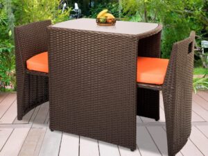 2 Seater Dining Restaurant Chair Set